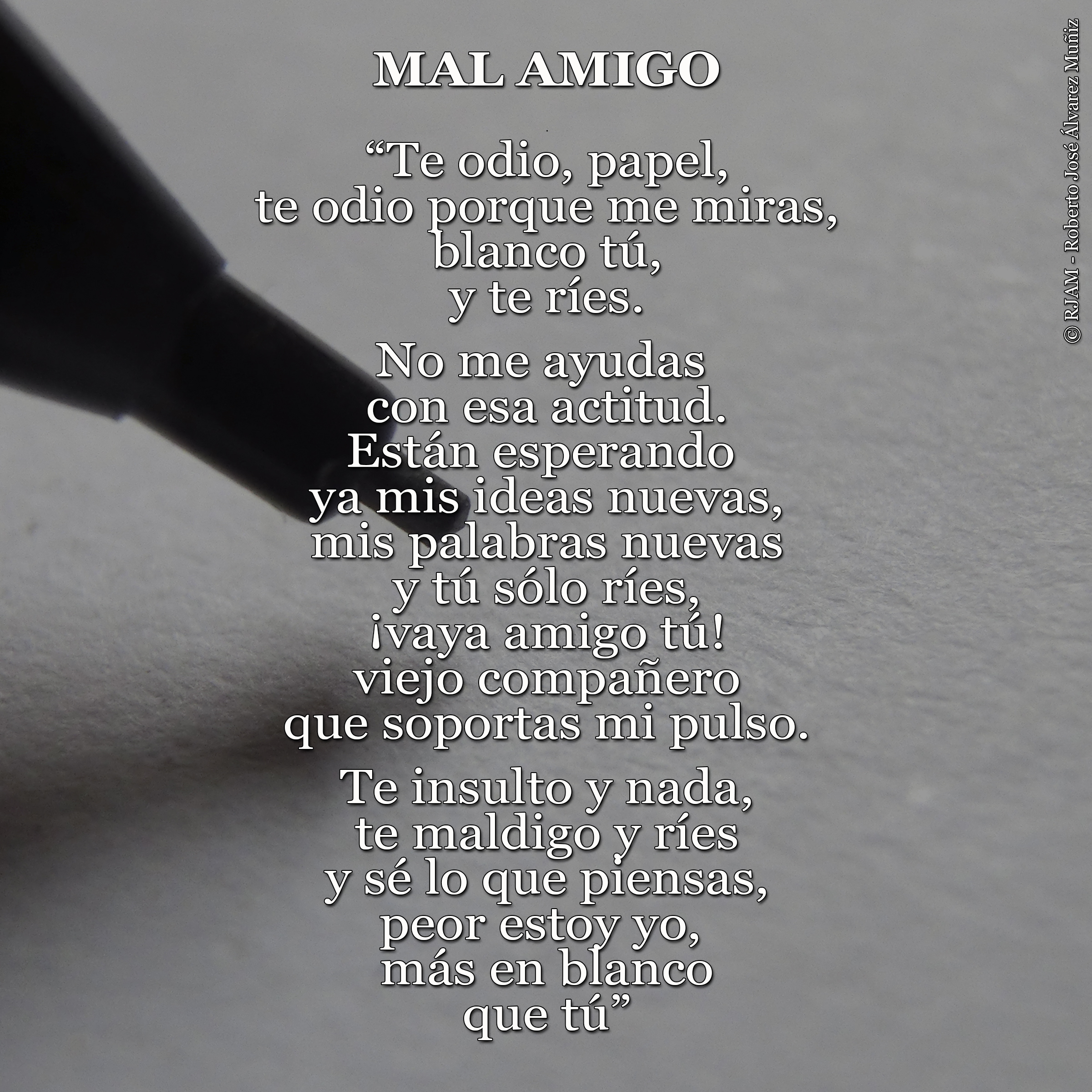 Poema Mal amigo