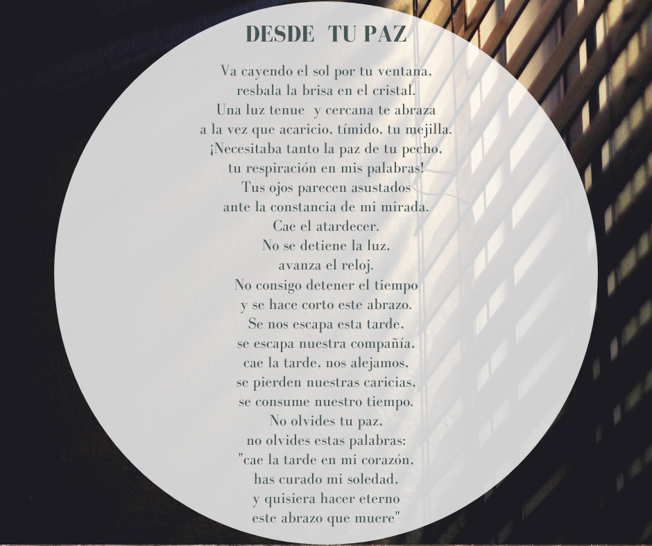 Poema Desde tu paz