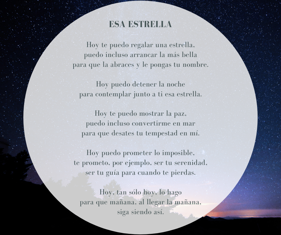 Poema Esa estrella